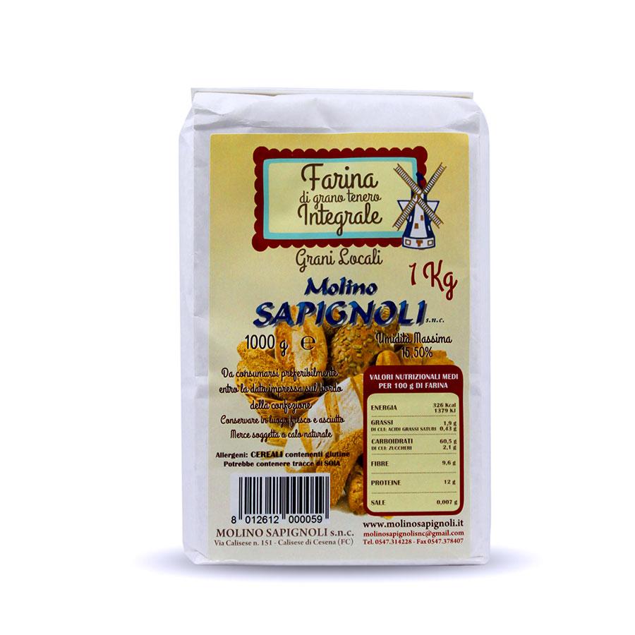 Whole Wheat Flour Local Grains Molino Sapignoli