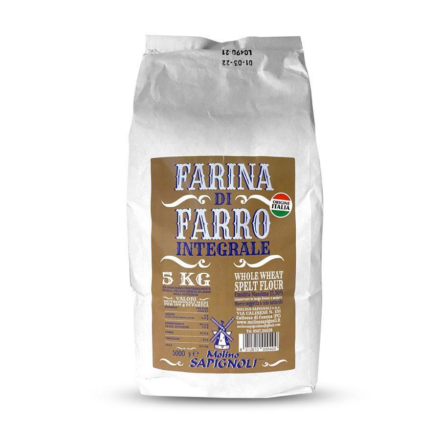 Farina di Farro Integrale Origine 100% Italia - Molino Sapignoli